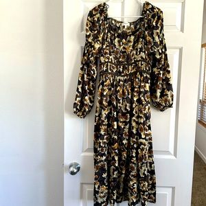 Bohme Long Sleeve Midi Dress